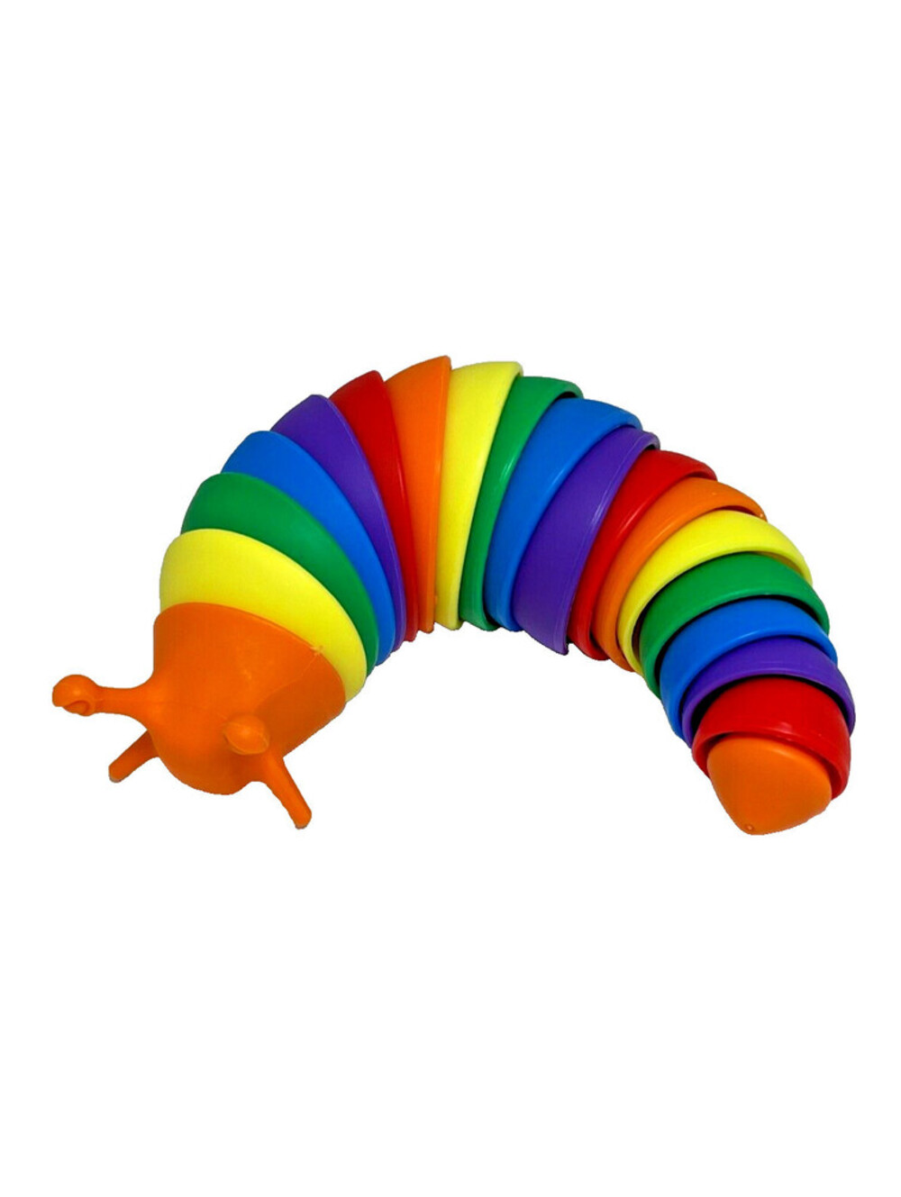 Rainbow Slug Articulated Fidget Toy Relaxing Sensory Anti-Stress/Anxiety Autism